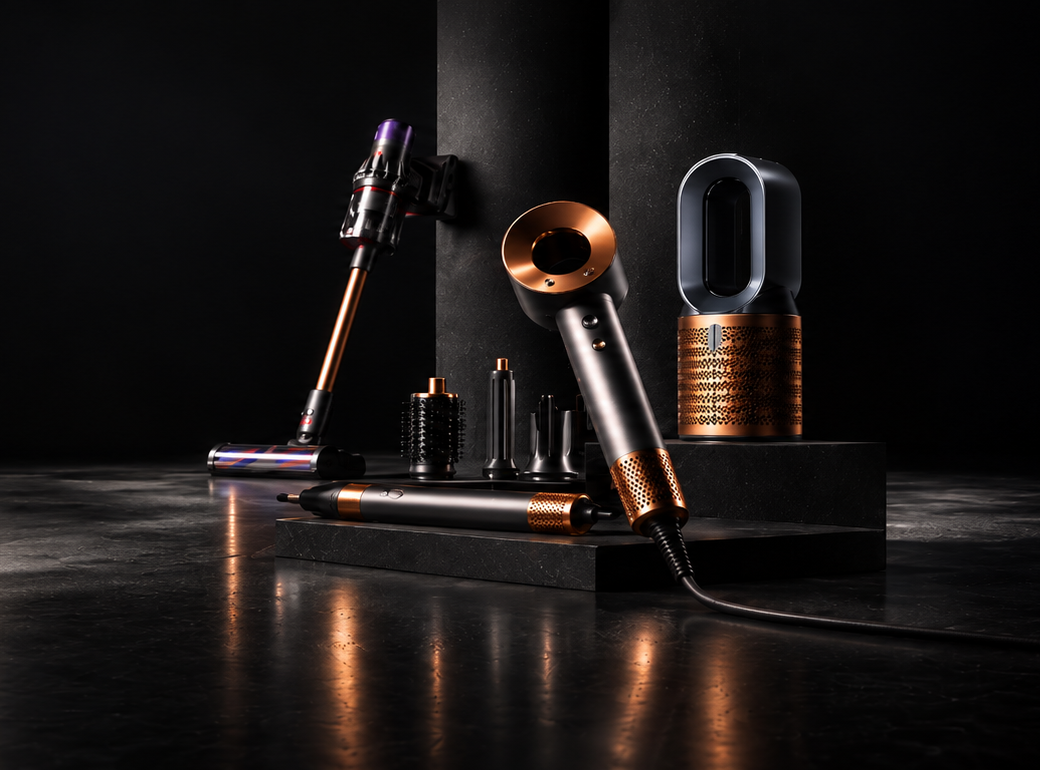 Вся линейка техники Dyson: пылесосы, фены Supersonic, стайлеры Airwrap, очистители воздуха
