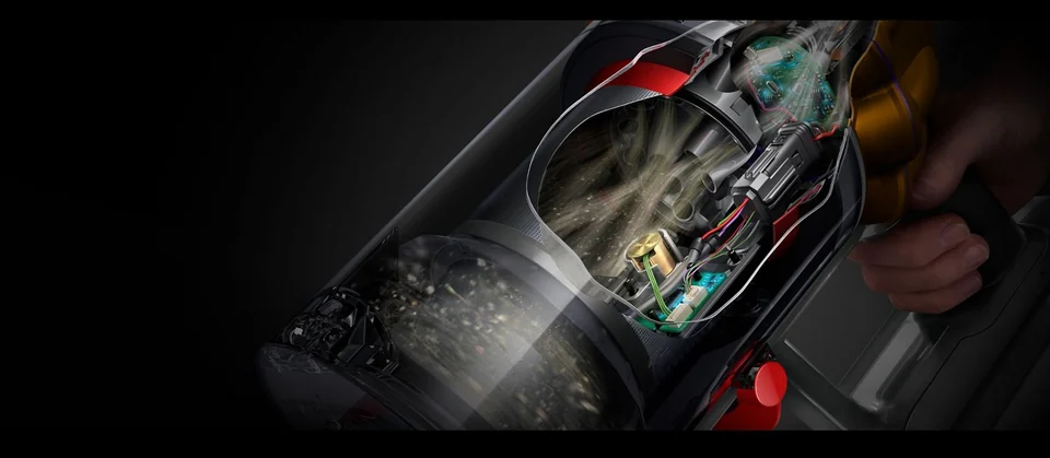 Внутренняя конструкция Dyson V15 Detect: циклоны, двигатель и электроника